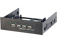 c-enter USB2.0-Frontpanel-Hub mit 4 Ports für Laufwerksschacht