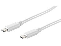 c-enter USB-Kabel Typ C auf Typ C, USB 3.1 Gen 2, weiß, 150 cm, bis 3 A; USB Verlängerungskabel, USB 2.0 Hubs USB Verlängerungskabel, USB 2.0 Hubs USB Verlängerungskabel, USB 2.0 Hubs